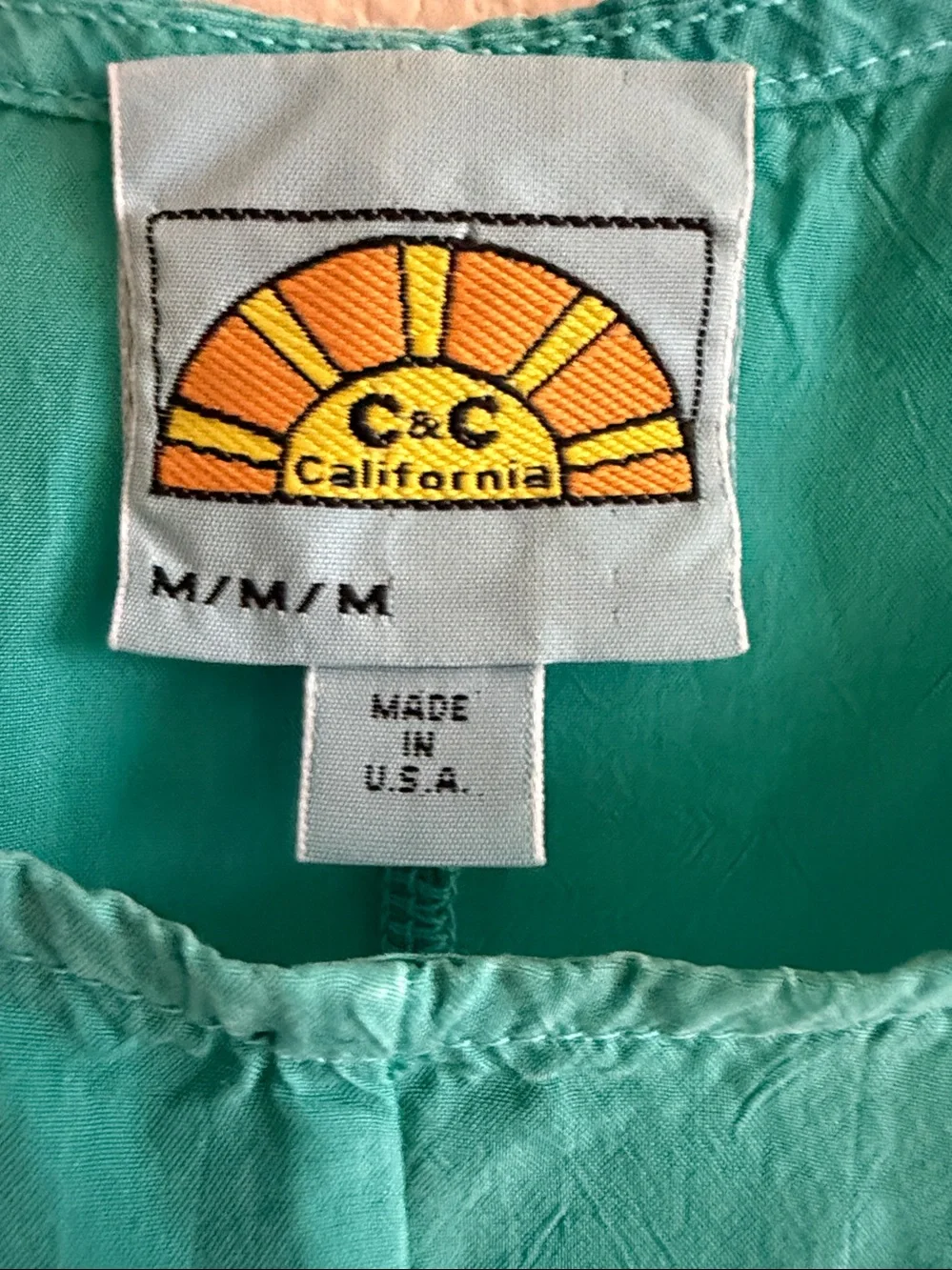C&C California Teal to Navy Ombre Scoop Neck Tunic